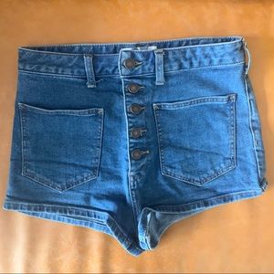 We The Free buttoned denim shorts